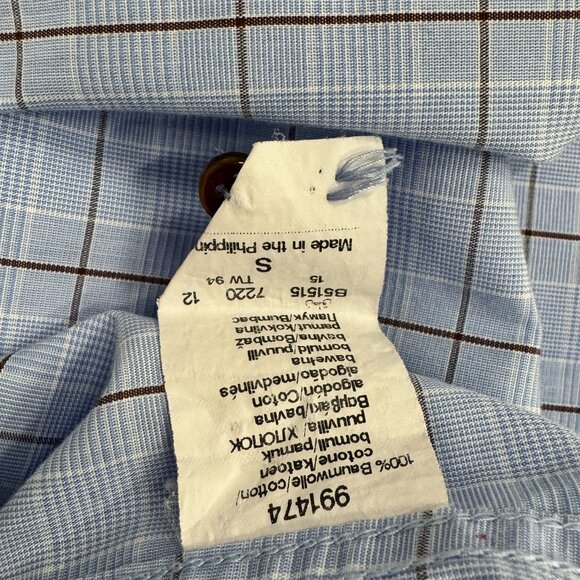 Men’s Dress Shirt – Light Blue Check, Slim Fit - Picture 4 of 5